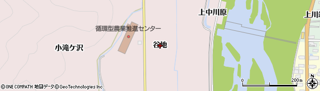秋田県湯沢市酒蒔（谷地）周辺の地図