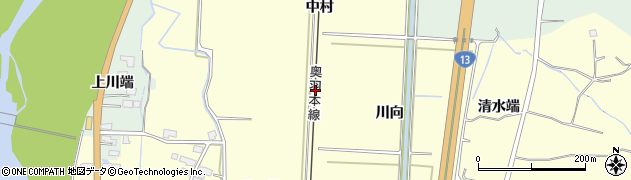 秋田県湯沢市上関川端周辺の地図