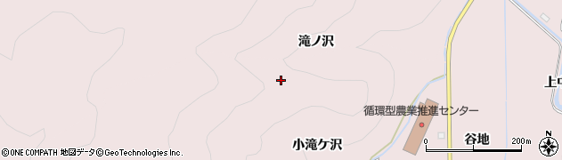 秋田県湯沢市酒蒔大滝ケ沢周辺の地図