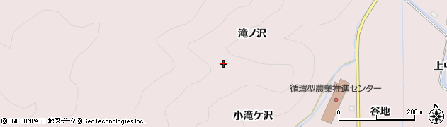 秋田県湯沢市酒蒔（大滝ケ沢）周辺の地図