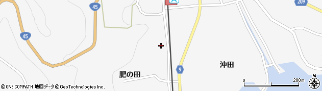 岩手県大船渡市三陸町越喜来肥の田59周辺の地図