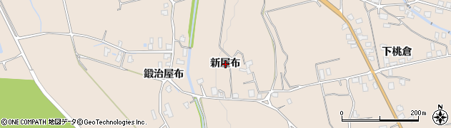 秋田県湯沢市稲庭町（新屋布）周辺の地図