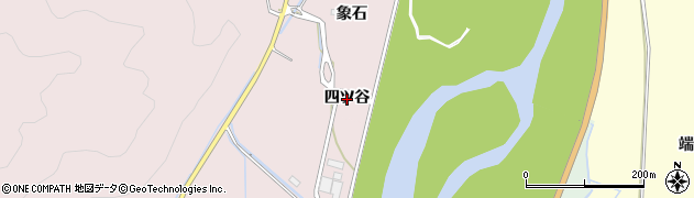 秋田県湯沢市山田（四ツ谷）周辺の地図