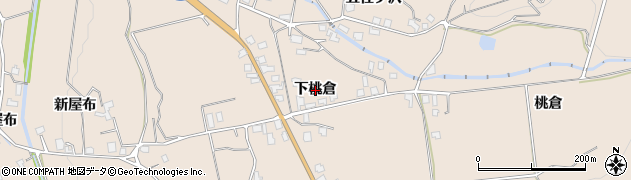 秋田県湯沢市稲庭町（下桃倉）周辺の地図