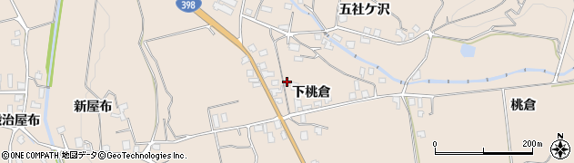 秋田県湯沢市稲庭町下桃倉16周辺の地図
