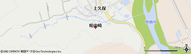 秋田県湯沢市三梨町蛇の崎周辺の地図