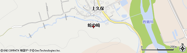 秋田県湯沢市三梨町（蛇の崎）周辺の地図