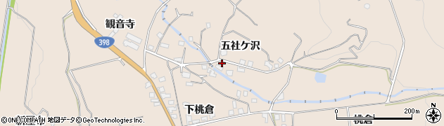 秋田県湯沢市稲庭町下桃倉60周辺の地図