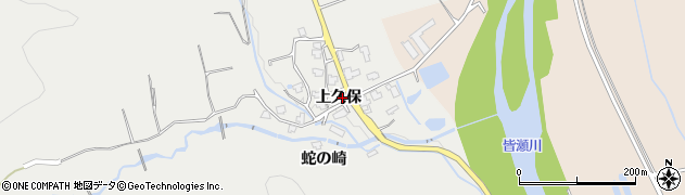 秋田県湯沢市三梨町（上久保）周辺の地図