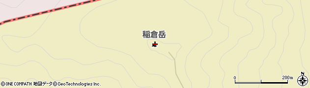 稲倉岳周辺の地図