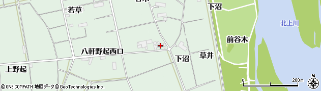 岩手県奥州市水沢羽田町（谷木）周辺の地図