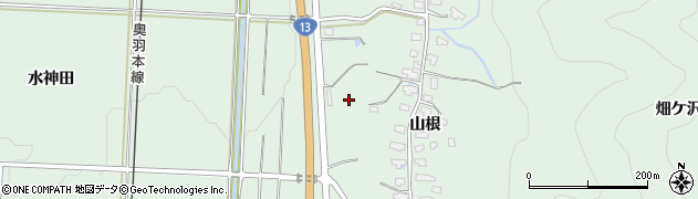 秋田県湯沢市下関周辺の地図
