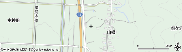 秋田県湯沢市下関周辺の地図