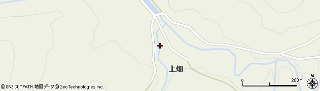 秋田県横手市増田町狙半内上畑周辺の地図