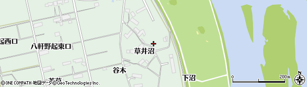 岩手県奥州市水沢羽田町（草井）周辺の地図