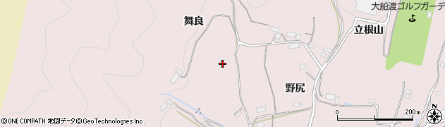 岩手県大船渡市立根町舞良周辺の地図