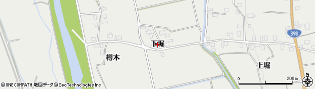 秋田県湯沢市三梨町（下堀）周辺の地図