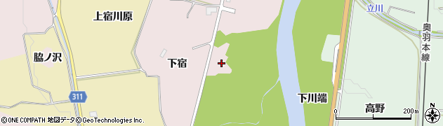 秋田県湯沢市山田十里塚周辺の地図