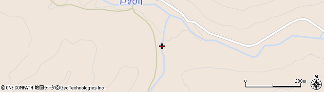 秋田県湯沢市関口館落口周辺の地図