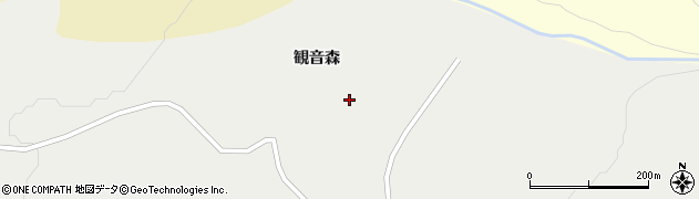 秋田県にかほ市象潟町小砂川観音森周辺の地図