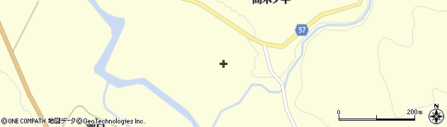 秋田県由利本荘市鳥海町下笹子（間木ノ平）周辺の地図