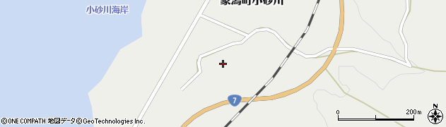 秋田県にかほ市象潟町小砂川（カウヤ）周辺の地図