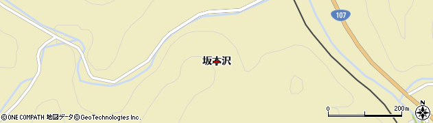 岩手県大船渡市日頃市町（坂本沢）周辺の地図