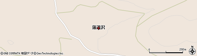 岩手県奥州市江刺田原（蒲道沢）周辺の地図