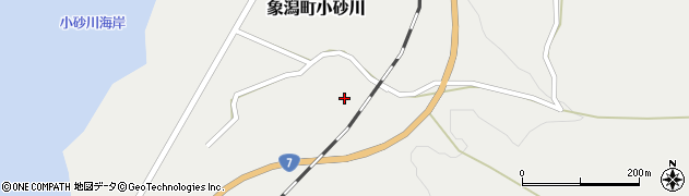 秋田県にかほ市象潟町小砂川（砂畑）周辺の地図