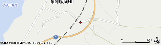 秋田県にかほ市象潟町小砂川砂畑75周辺の地図