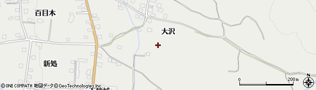 秋田県湯沢市三梨町（大沢）周辺の地図