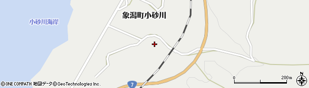 秋田県にかほ市象潟町小砂川砂畑5周辺の地図
