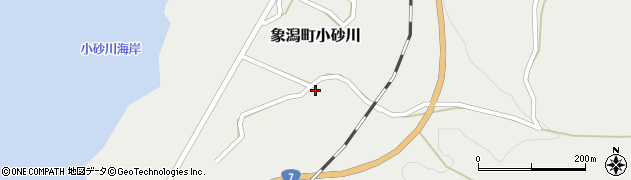 秋田県にかほ市象潟町小砂川砂畑20周辺の地図