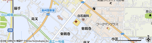神文ストア水沢原中店周辺の地図