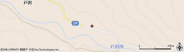 秋田県湯沢市関口（戸沢）周辺の地図