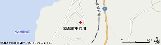 秋田県にかほ市象潟町小砂川清水場127周辺の地図