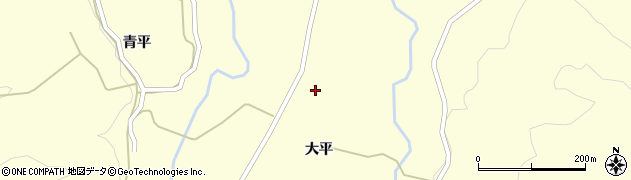 秋田県由利本荘市鳥海町下笹子（大平道ノ下）周辺の地図