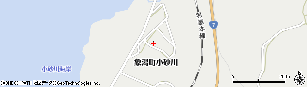 秋田県にかほ市象潟町小砂川清水場135周辺の地図
