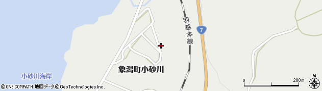 秋田県にかほ市象潟町小砂川清水場79周辺の地図