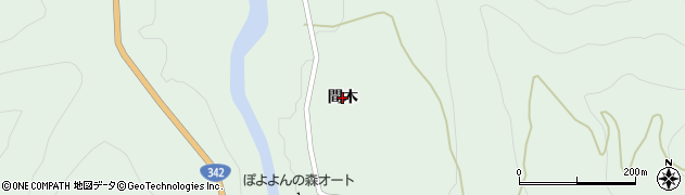 秋田県東成瀬村（雄勝郡）椿川（間木）周辺の地図