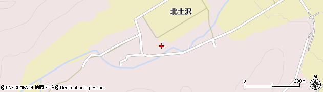 秋田県湯沢市山田（北土沢）周辺の地図