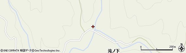 秋田県横手市増田町狙半内滝ノ下周辺の地図