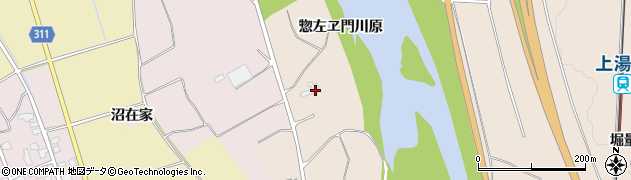 秋田県湯沢市関口惣左ヱ門川原2周辺の地図