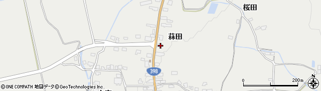 秋田県湯沢市三梨町菻田74周辺の地図