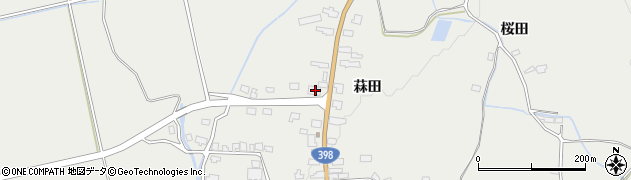 秋田県湯沢市三梨町菻田128周辺の地図