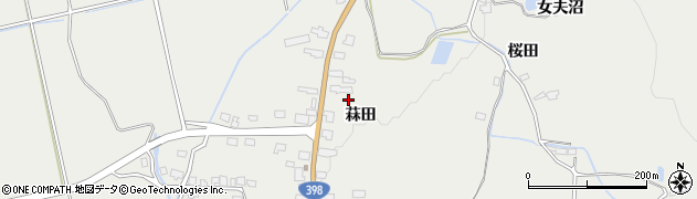 秋田県湯沢市三梨町菻田80周辺の地図