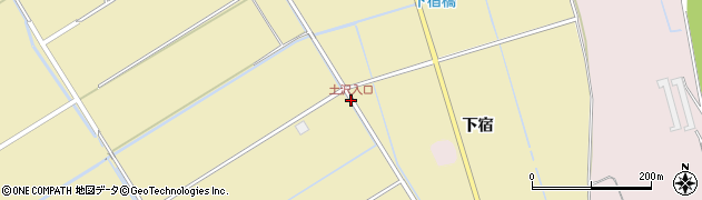 土沢入口周辺の地図