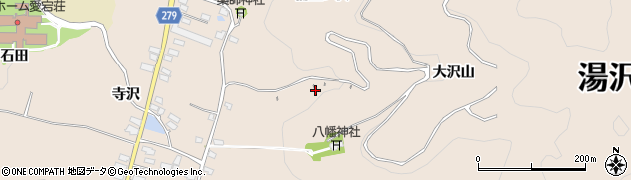 秋田県湯沢市関口大沢周辺の地図