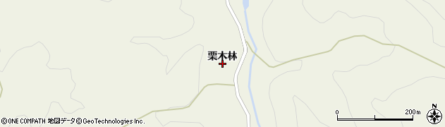 秋田県羽後町（雄勝郡）飯沢（栗木林）周辺の地図