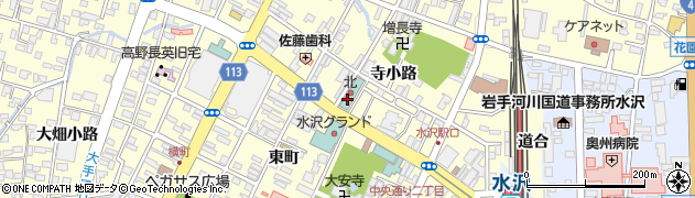 福福屋 水沢駅前店周辺の地図